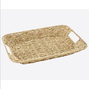 Draper James Woven Seagrass Tray (New with Tags)